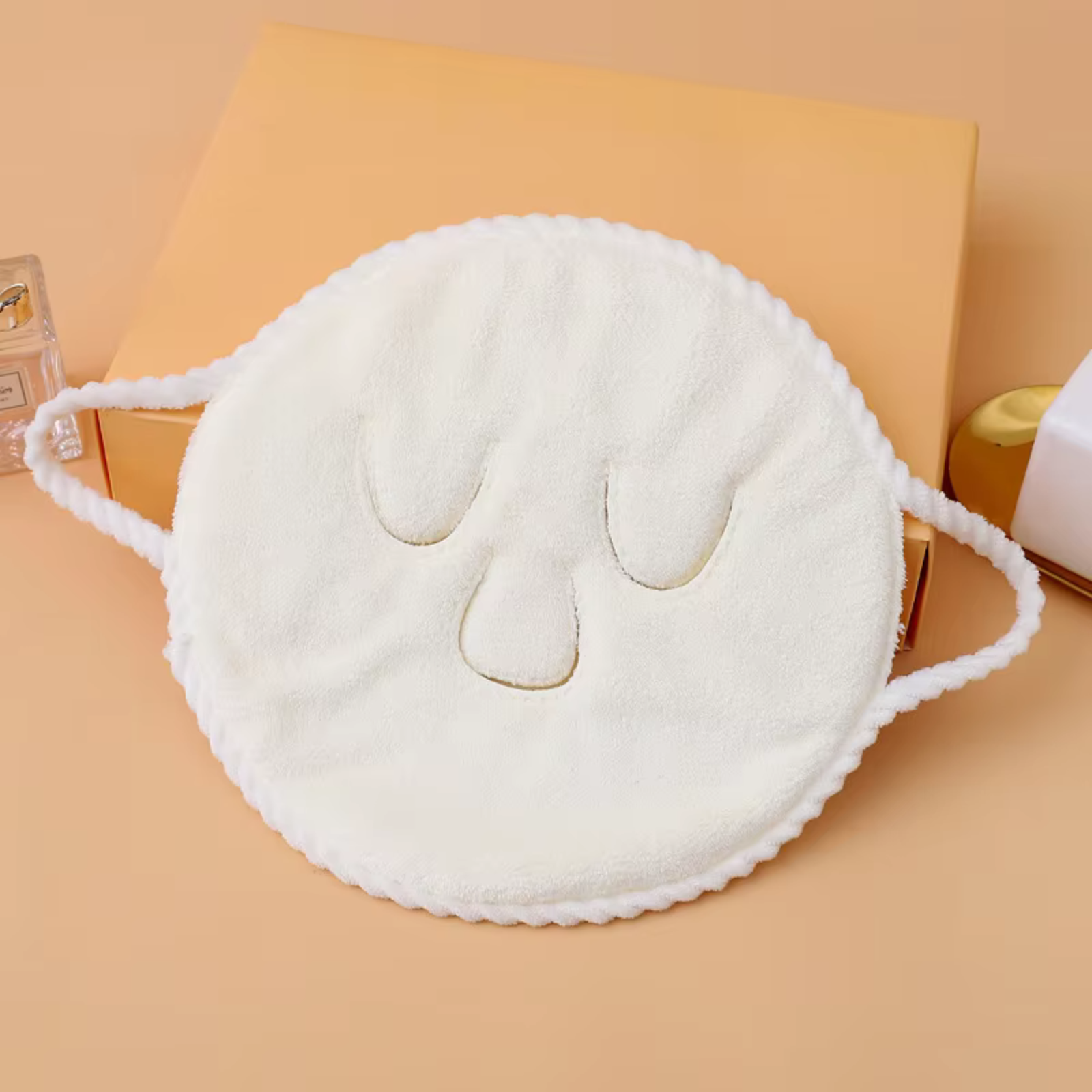 Cotton Hot & Cold Compress Face Towel Mask | Steam Heating Facial Towel for Pore Opening & Deep Cleansing - ২ পিস - Image 3