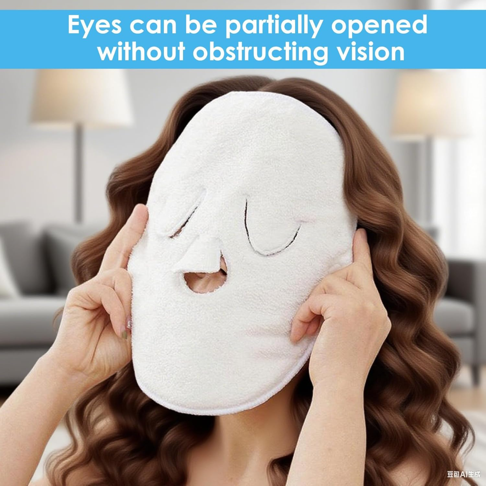 Cotton Hot & Cold Compress Face Towel Mask | Steam Heating Facial Towel for Pore Opening & Deep Cleansing - ২ পিস - Image 6