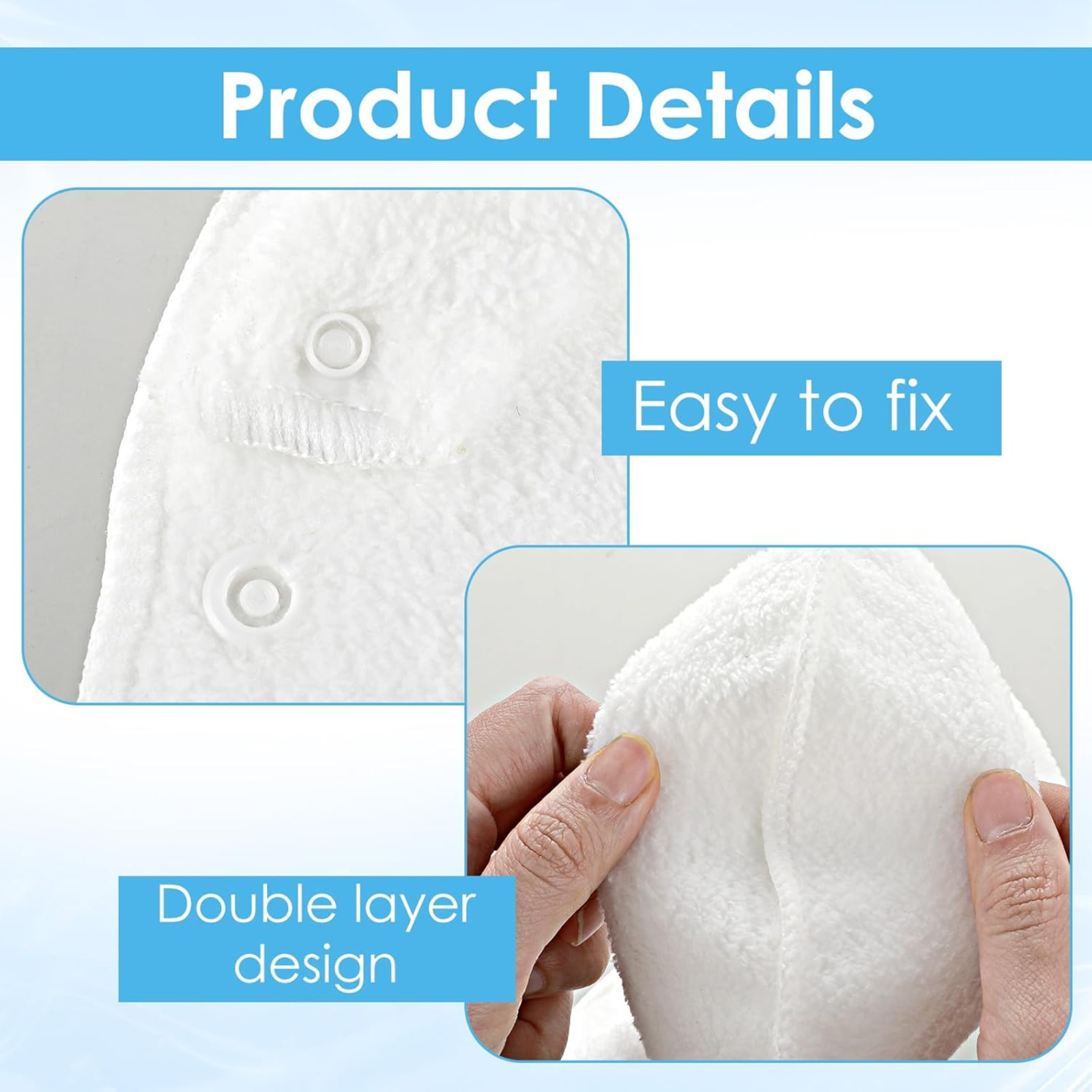 Cotton Hot & Cold Compress Face Towel Mask | Steam Heating Facial Towel for Pore Opening & Deep Cleansing - ২ পিস - Image 7